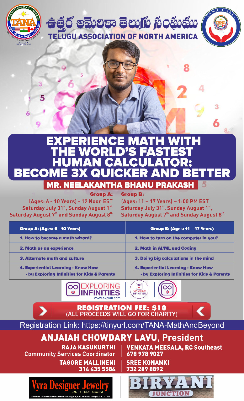 Workshop by the Worlds Fastest Human Calculator
